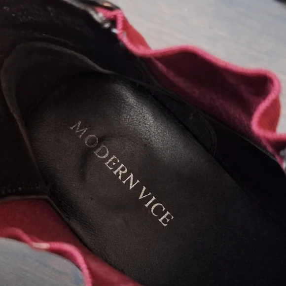 Modern Vice Ringo Black Leather Boots 8.5 - Picture 9 of 13